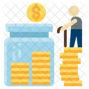 Retirement Pension Saving Icon