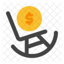 Pension Retirement Rocking Chair Icon