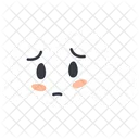 Pensive Face cloud  Icon