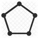 Pentagon Curves Dots Icon