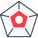 Pentagon Shape Geometry Icon