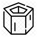 3 D Pentagonal Pentagono Ícone