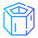 3 D Pentagonal Pentagono Ícone