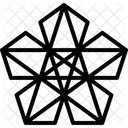 Pentagram Star Flower Icon