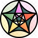Pentagram Star Flower Icon