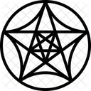 Pentagram Star Flower Icon