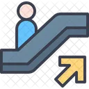 People Escalator Stairs Icon