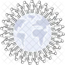 People Around The World Bonding Tradition Icon