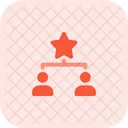 People Hierarchy Connection People Network Icon