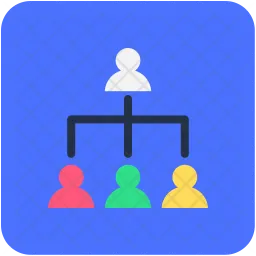 People Hierarchy Icon - Download in Flat Style