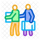 People Luggage Immigration Icon