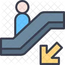 People Escalator Stairs Icon