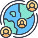 People Worldwide Networking Icon