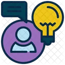 People Learning Bulb Icon