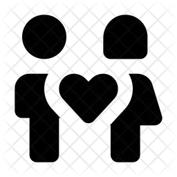 People Male Female Heart  Icon