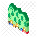 People Mountain Forest Icon