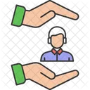People Safety Help Hand Icon