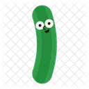 Personagem Pepino Feliz Ícone