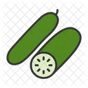Pepino Cucumiforme Decapagem Ícone