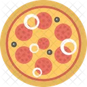 Pepperoni Pizza Junk Icon