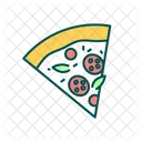 Pepperoni pizza slice  Icon