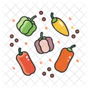 Peppers Variety Vegetable Food Icon