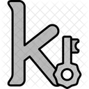 K Pequena Logotipo Letra Icon