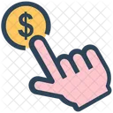 Seo Per Pay Click Hand Icon