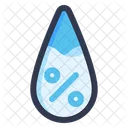 Percent Of Water  Icon