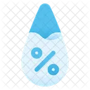 Percent Of Water  Icon