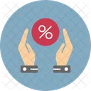 Percentage Hand Percent Icon