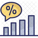 Percentage Graph Growth Icon
