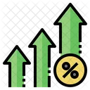 Percentage Tax Arrows Icon