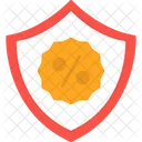 Percentage Shield Protection Icon