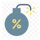 Percentage Bomb Tax Icon