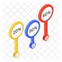Percentage Chart Percentage Analytics Analytics アイコン