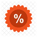 Percentage Badge Label Icon
