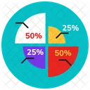 Percentage Chart Percentage Graph Statistics Icône