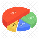 Percentage Pie Chart Percentage Chart Analytics アイコン