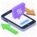 Data Analytics Percentage Chart Business Message Icon