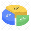 Percentage Pie Chart Percentage Chart Analytics アイコン