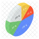 Percentage Pie Chart Percentage Chart Analytics アイコン