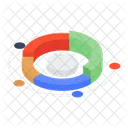Percentage Pie Chart Percentage Chart Analytics アイコン