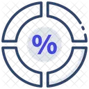 Percentage Chart Diagram Pie Graph アイコン