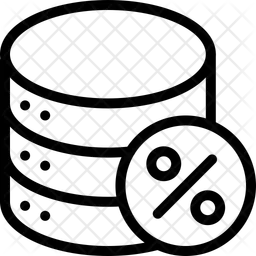 Percentage Database  Icon