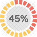 Loading Circle Percentage Icon