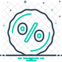 Percent Discount Sign Icon