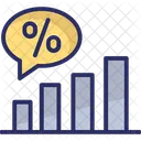 Percentage Graph Growth アイコン