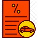 Percentage Loan Percent Car Loan Icon