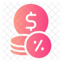 Percentage Loan Debt Icon